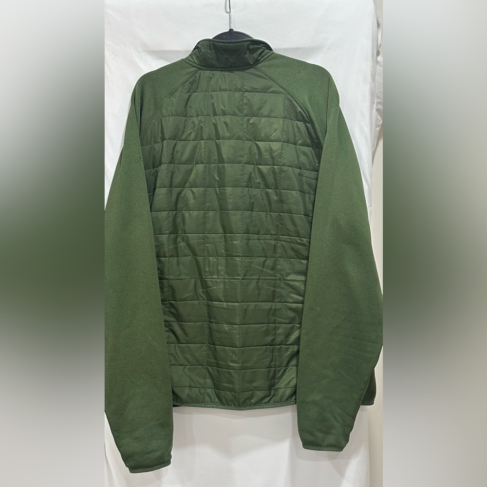 Orvis Full Zip Jacket Mixed Media Olive Green Quilted Lightweight Mens Size XXL - Picture 3 of 9